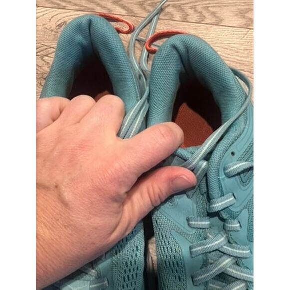 Hoka One One women's Bondi 7 Blue Teal size 7 running shoes elevated comfy walk - Picture 5 of 10